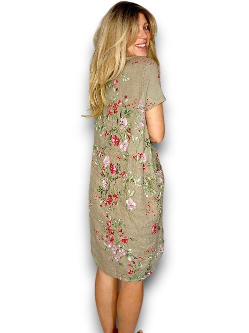 MOCHA LINGONBERRY JUNGLE DRESS