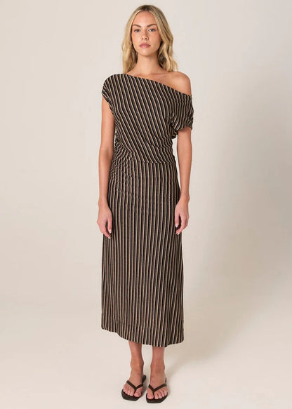 Everlyn Metallic Jersey Dress - Multicolour