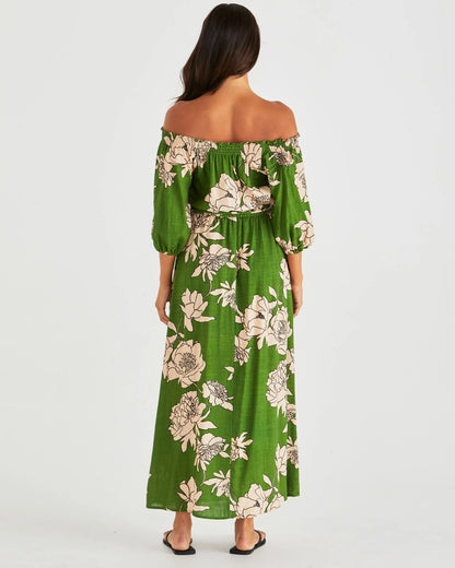 ANTONIE OFF SHOULDER DRESS - MOONFLOWER