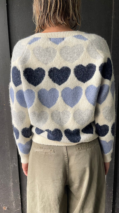 Heart Jumper - Blue