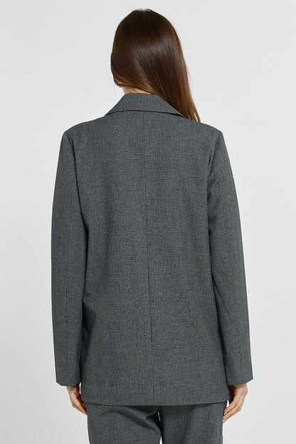 Kenzie Blazer - Grey Check