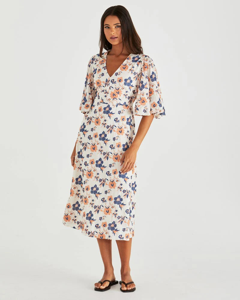 LUCA DRESS - FLORAL EMBROIDERY