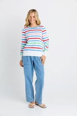 Indie Knit Sweater - Sorbet Stripe