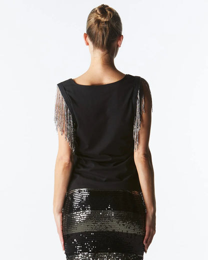 Windflowers Top - Black