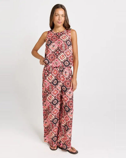Betty Basics Sable Wide Leg Pant in Brown