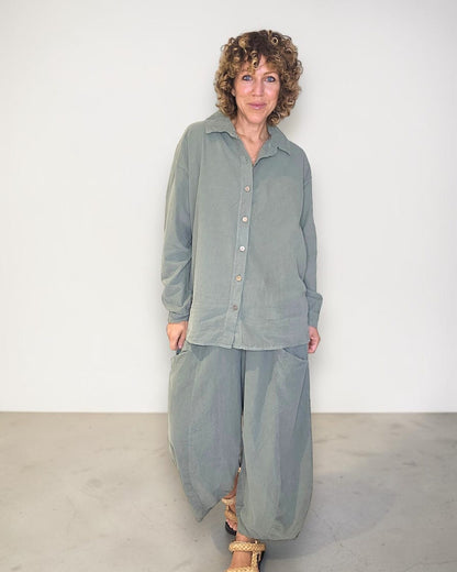 FOREST CORDUROY BARREL PANTS