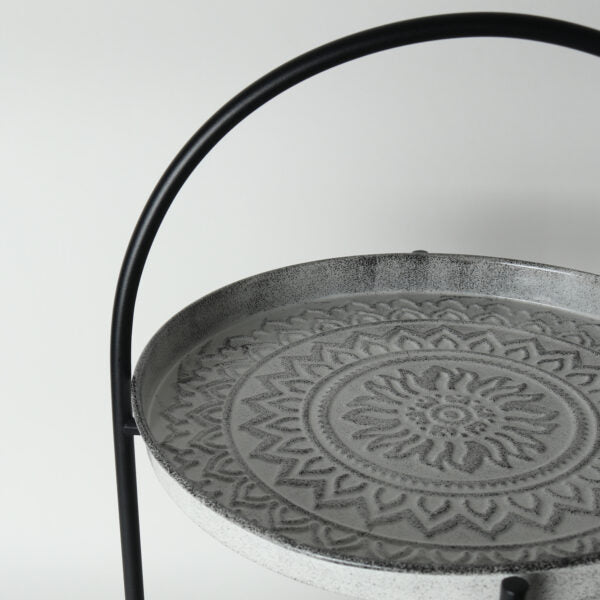 Aztec Tiered Stand -White