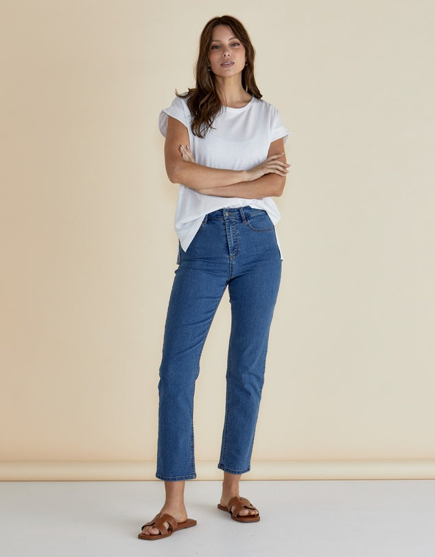 Stella Straight Leg Jeans - Vintage Wash