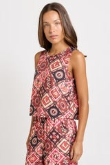 Coco Shell Tank - Coco Print