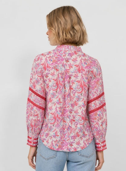 Retro Paisley Shirt - Pink
