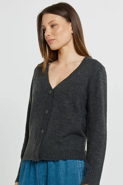 FiFi Cardigan - Charcoal