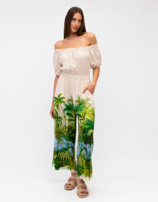 Label of Love Lush Tropics Jumpsuit
